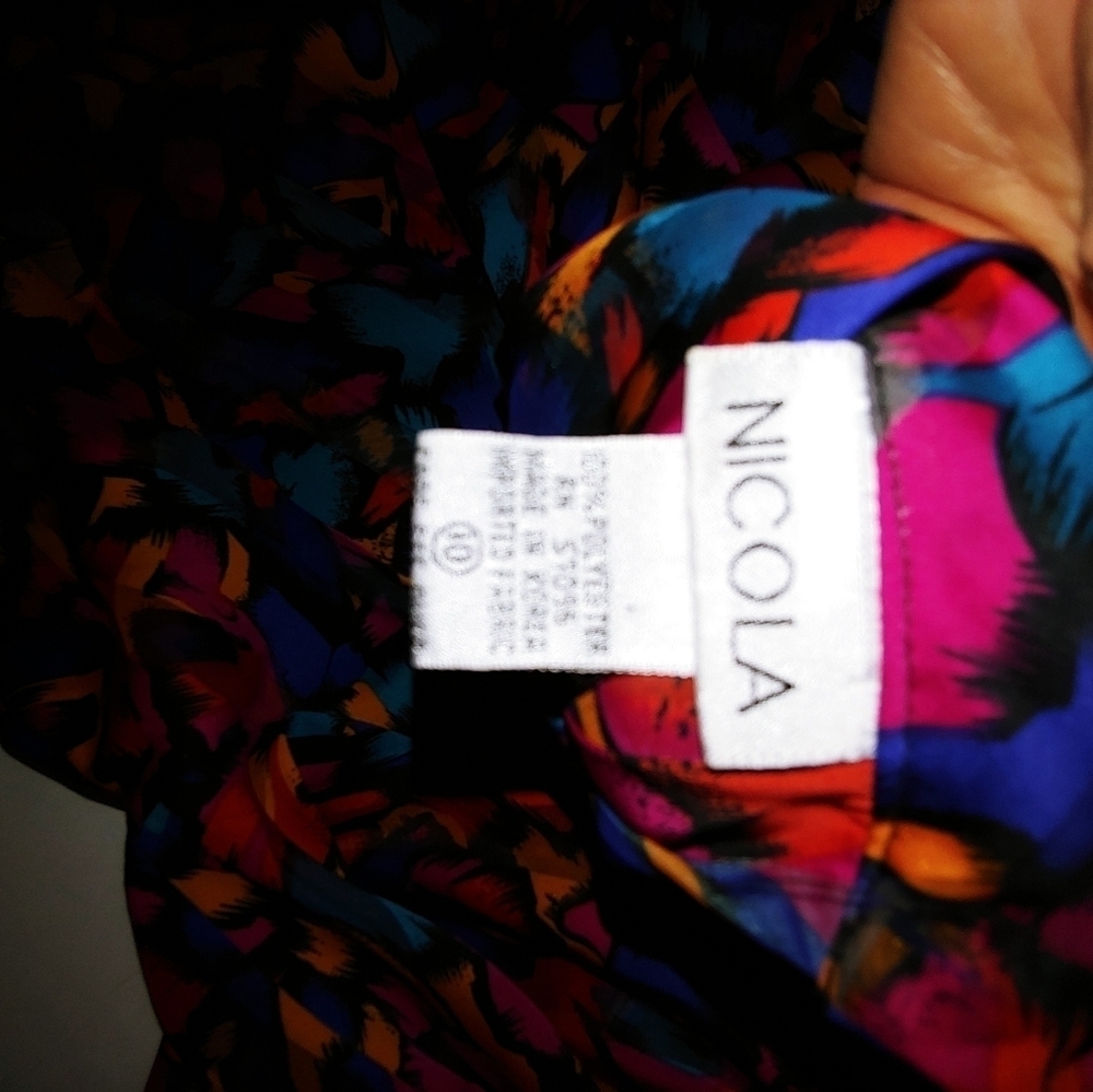 Vintage 80s Nicola Blouse 10 - Picture 5 of 5